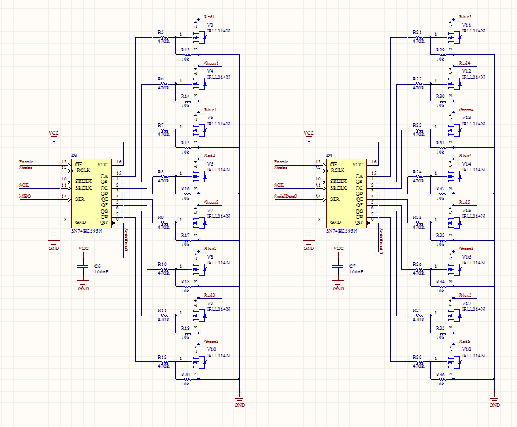 rgb led strip controller circuit